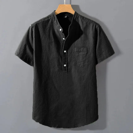 Animal Game Men Short Sleeve Tshirt Breathable Stand Collar by zapcart