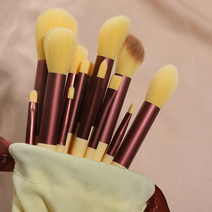 13 Piece Soft Makeup Brushes Set For Women Eyeshadow Tools by zapcart