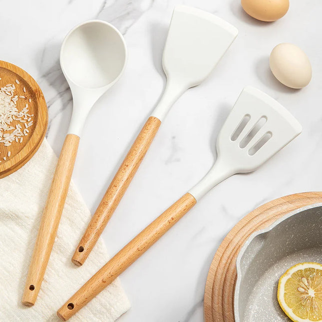 Choice 3Pc Silicone Spatulas Set For Home Cooks High Temp by zapcart