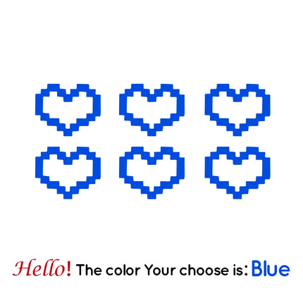Mosaic Heart Love Car Sticker Waterproof Decal For Cars by zapcart