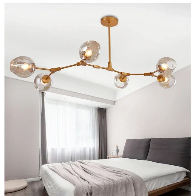 YANKE Nordic Glass Pendant Lights For Bedroom And Dining