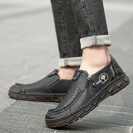 Materswe Mens Casual Loafers Thick Soles Breathable Shoes by zapcart