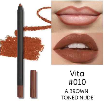 Nude Brown Lip Liner Matte Waterproof Everyday Longwear by zapcart