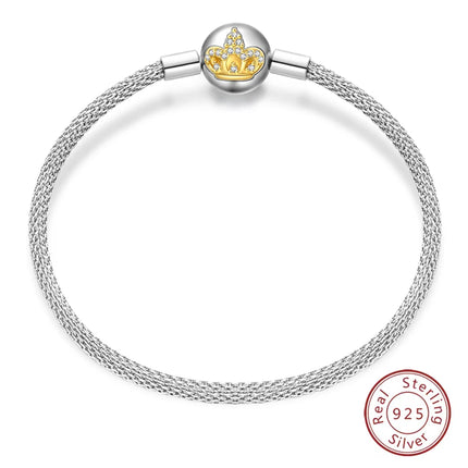 IQMAC Original Sterling Silver 925 Charm Bracelet For Women by zapcart