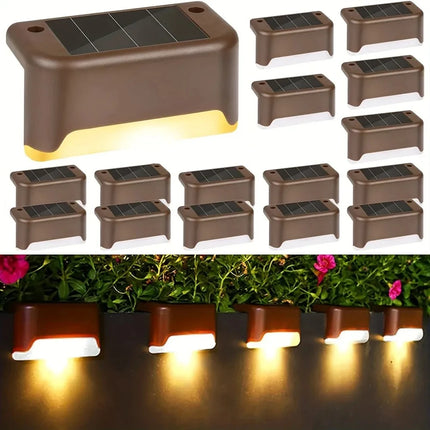 NG101 LED Solar Stair Lights Energy Saving Outdoor 4 Pack by zapcart