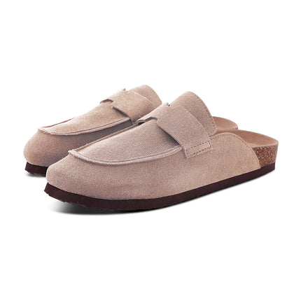 Kidmi Womens Genuine Suede Clogs With Soft Footbed by zapcart