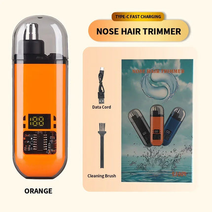 Heinast 2in1 Ear Nose Eyebrow Trimmer for Men Portable
