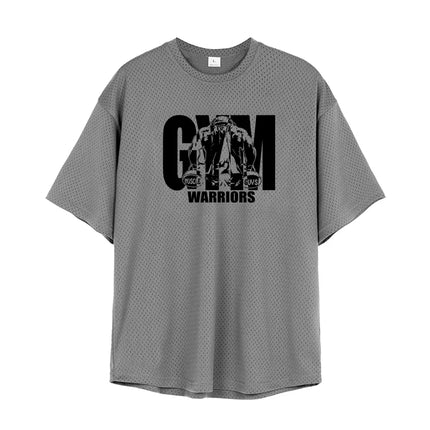 Muscleguys Mens Oversized Quick Dry Breathable Gym Tee by zapcart