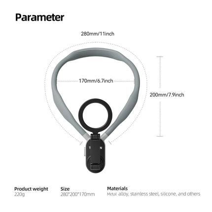TELESIN Magnetic Quick Release Neck Mount for Smartphones by zapcart