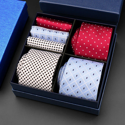 Mens Tie Hanky Set Burgundy Paisley Wedding Gift Box 3pcs by zapcart