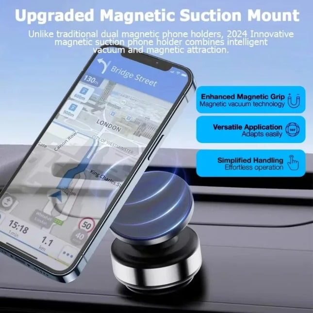 X9C Car Magnetic Phone Holder Wireless Charging 360 Swivel by zapcart