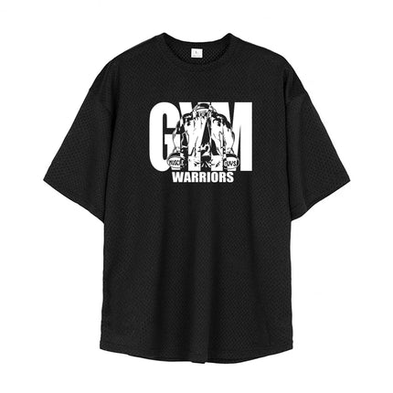 Muscleguys Mens Oversized Quick Dry Breathable Gym Tee by zapcart