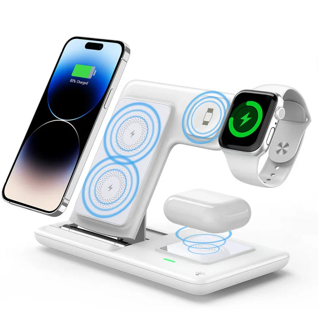 VIKEFON 3 In 1 30W Fast Wireless Charger For iPhone Watch by zapcart
