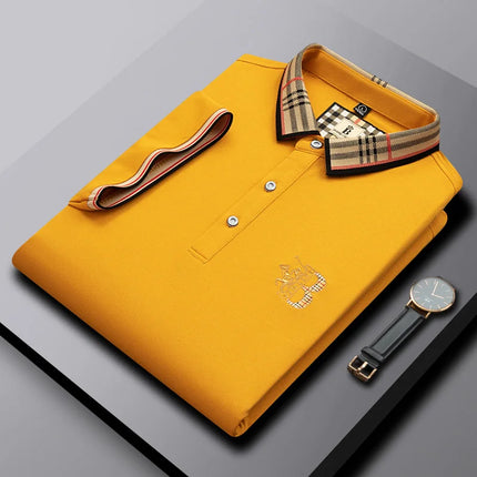 CN Jiangxi Mens Polo Shirt Luxury Embroidered Anti Wrinkle by zapcart