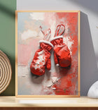 Form Christmas Canvas Painting Santa Mittens Bells Decor by zapcart