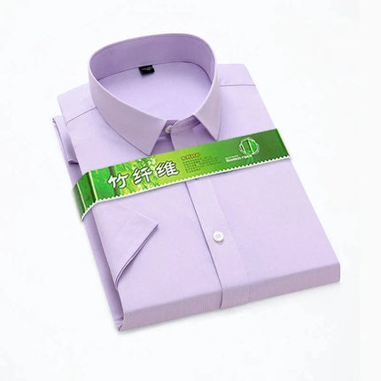Bamboo Fiber Stretch Men Shirt CN Zhejiang Anti Wrinkle by zapcart