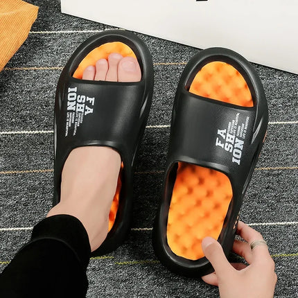 ANNPOTSCN Men Massage Slippers Indoor Outdoor Soft EVA by zapcart