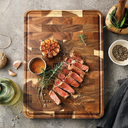 XINZUO Acacia Wood Cutting Board Non Slip For Home Cooks by zapcart