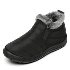 HAJINKCN Mens Winter Slip On Boots Waterproof Fur Lined by zapcart