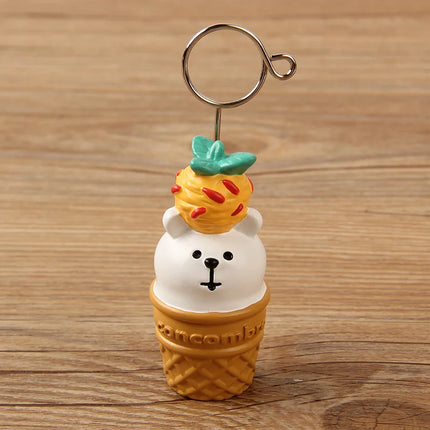 Choice Office Desk Note Holder Cute Ice Cream Cat Monster by zapcart
