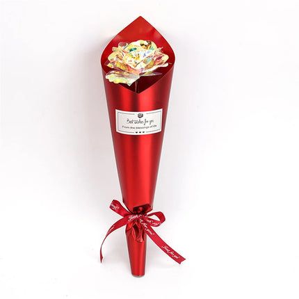 24K Gold Foil Galaxy Rose Gift for Valentine's Day Wedding by zapcart