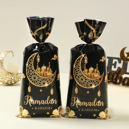 Eid Mubarak Gift Cookie Bags With Straps for Ramadan Decor by zapcart