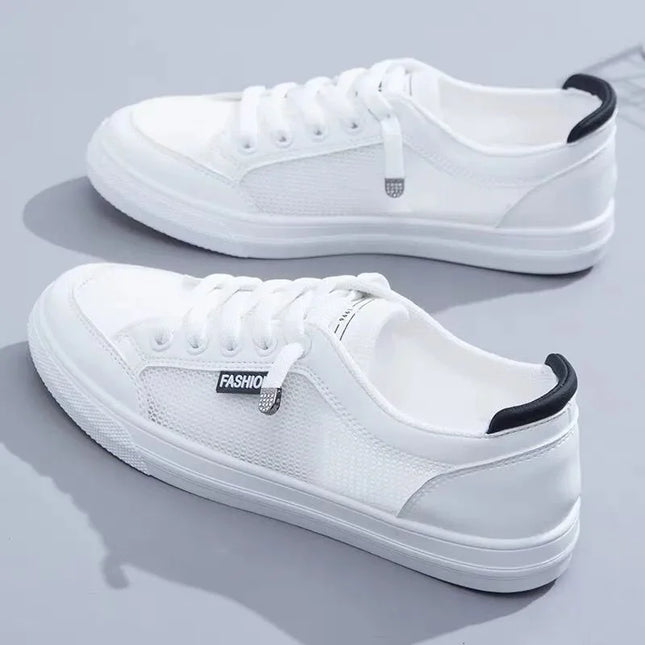 QRLQHY Women Sneakers Breathable Mesh Vulcanized Shoes by zapcart