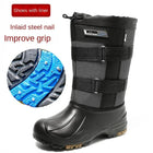 Pdmcms Mens Waterproof Snow Boots Velvet Warmth Midcalf by zapcart