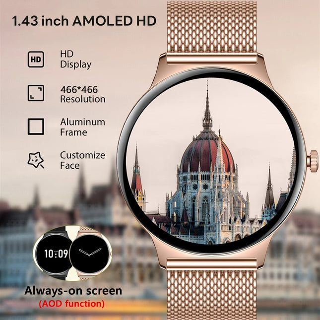 Huawei Ultra Slim AMOLED Smartwatch Women Heart Rate by zapcart