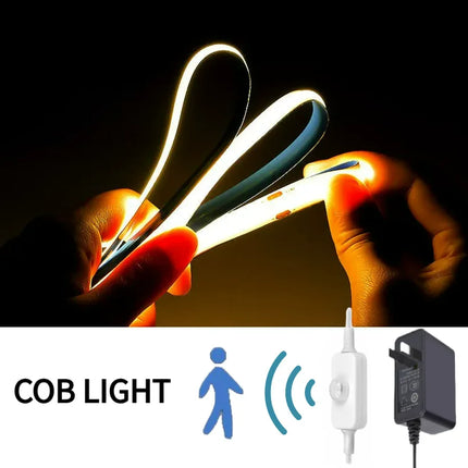 SHICUO COB LED Strip With PIR Motion Sensor For Room 110-220V by zapcart