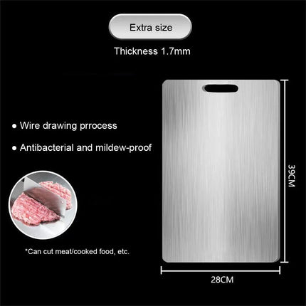 Choice Stainless Steel Cutting Board Antibacterial Kitchen by zapcart