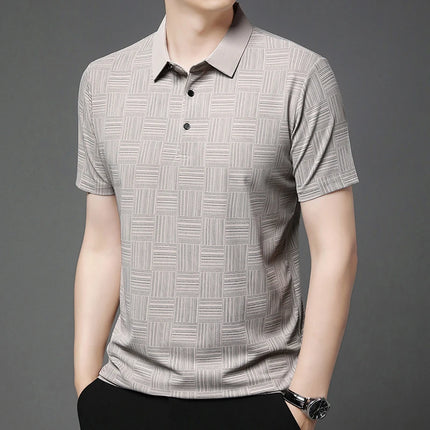 Mens Casual Printed Polo Shirt By CN Zhejiang Breathable by zapcart