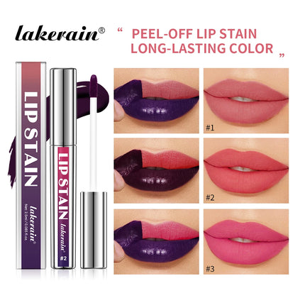Lakerain Lip Stain Peel Off Long Lasting Waterproof Women by zapcart