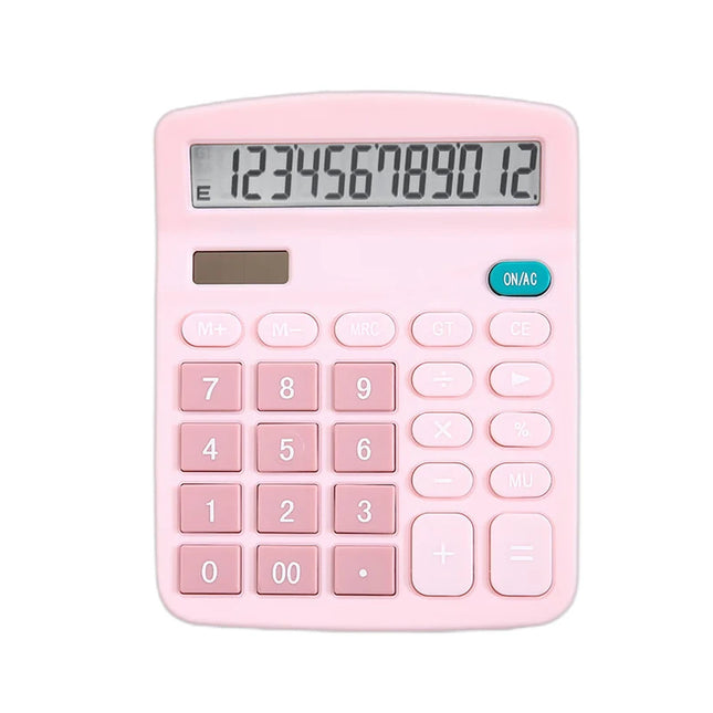 Deli 12 Digit Solar Calculator Dual Power For Home Office