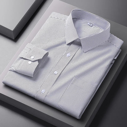 Mens Anti Wrinkle Formal Shirt Long Sleeve Office White by zapcart