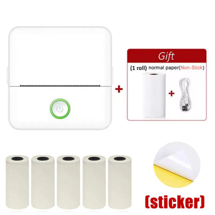 X6 Mini Pocket Label Printer Bluetooth Inkless Students by zapcart