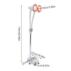 Electronic Infrared Heat Therapy Lamp Dual Heads Home Use by zapcart