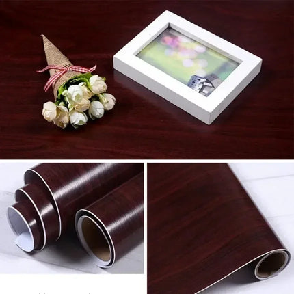 Guizhou Wood Grain Vinyl Wallpaper Waterproof Renovation by zapcart