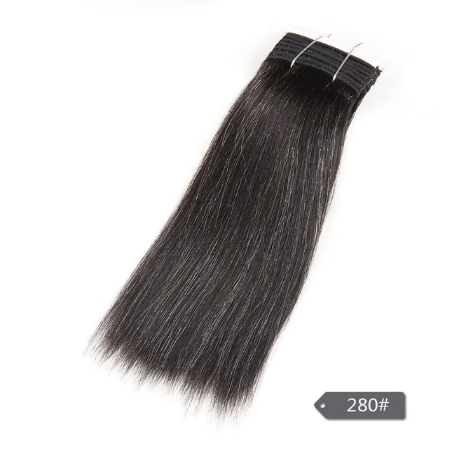 Sleek Brazilian Yaki Straight Gray Hair Bundles For Black by zapcart