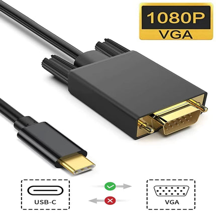 Nku USB C to VGA Adapter 1080p for Laptops and Projectors by zapcart