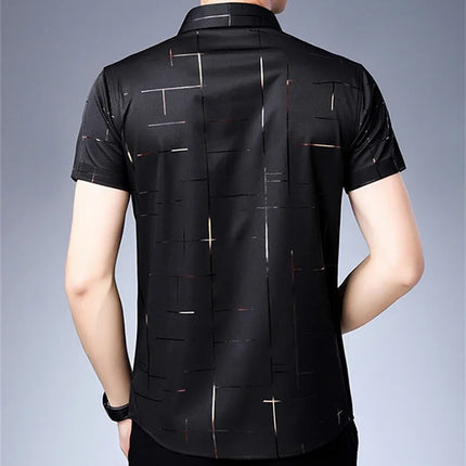 Men's Business Casual Shirt No Iron Wrinkle Resistant by zapcart