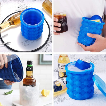 Choice Portable Ice Cube Maker Bucket for Wine and Whiskey by zapcart