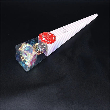 24K Gold Foil Galaxy Rose Gift for Valentine's Day Wedding by zapcart