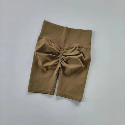 Women Yoga Shorts High Waist Tummy Control Quick Dry by zapcart