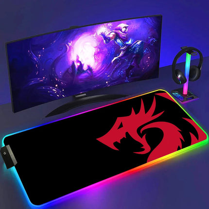 Redragon RGB Gaming Mouse Pad Non Slip Luminous Surface by zapcart
