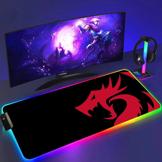 Redragon RGB Gaming Mouse Pad Non Slip Luminous Surface by zapcart