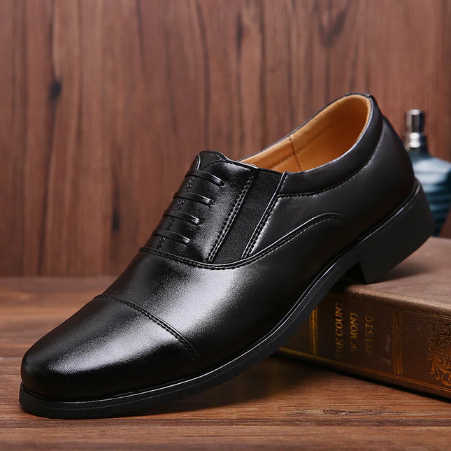 YBQJOO Men Dress Shoes Luxury Leather Comfort Pointed Toe by zapcart