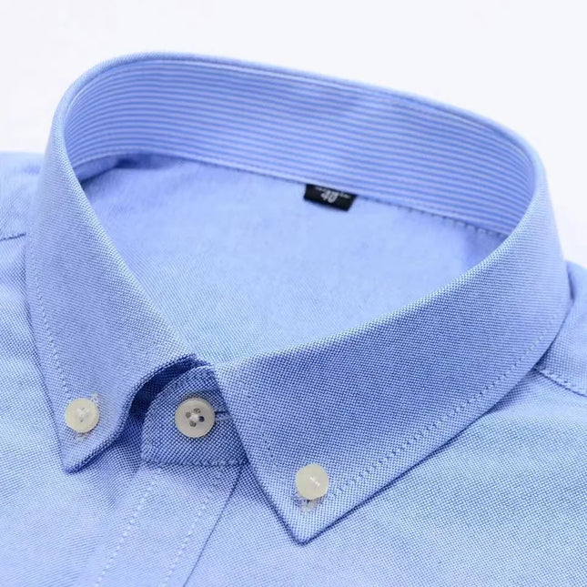 Bamboople Men 100 Percent Cotton Oxford Formal Shirt 7XL by zapcart