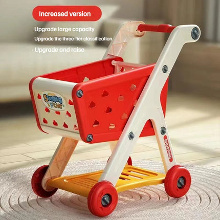 Kids Shopping Cart Toy Realistic Pretend Play With Music by zapcart