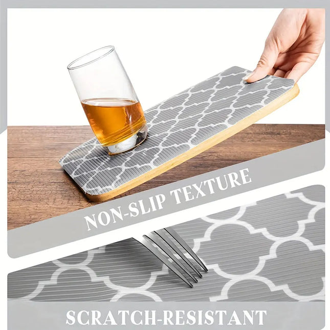 1pc Roll Shelf Liner Non Adhesive Refrigerator Kitchen Drawer Liners Waterproof And Durable Fridge Table Place Mats For Cupboard by zapcart